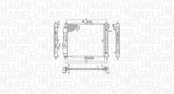 Купити 350213891000 Magneti Marelli Радіатор двигуна